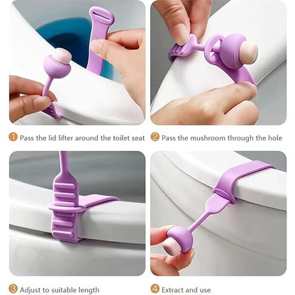 Silicone Toilet Seat Lifter Pack of 4